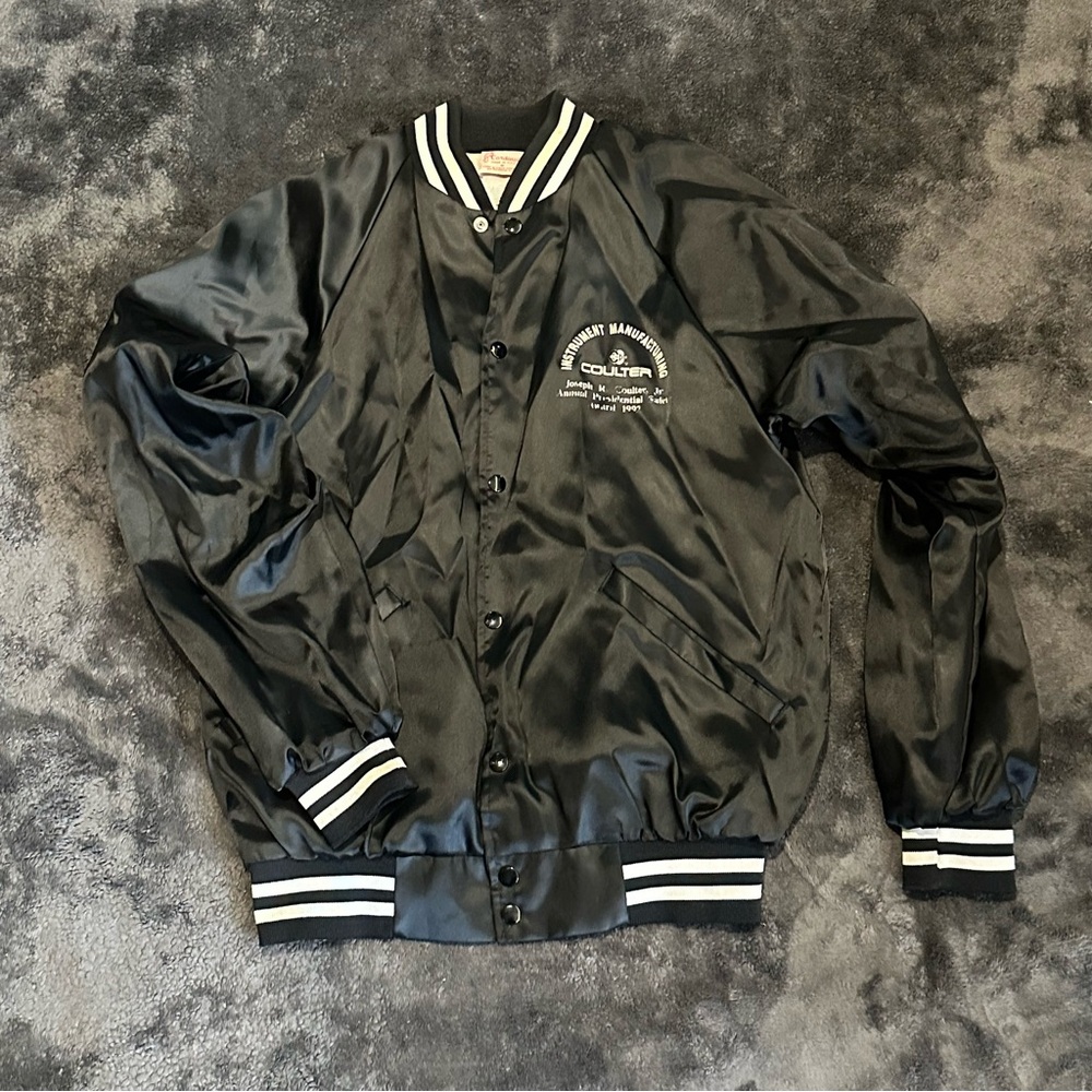 Vintage 1992 Coulter Instrument Manufacturing Award Bomber Jacket